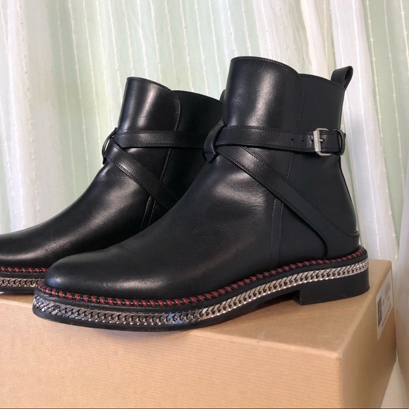 Authentic Louboutin black leather Chelsea boot size - Picture 9 of 16